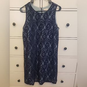 Navy lace dress
